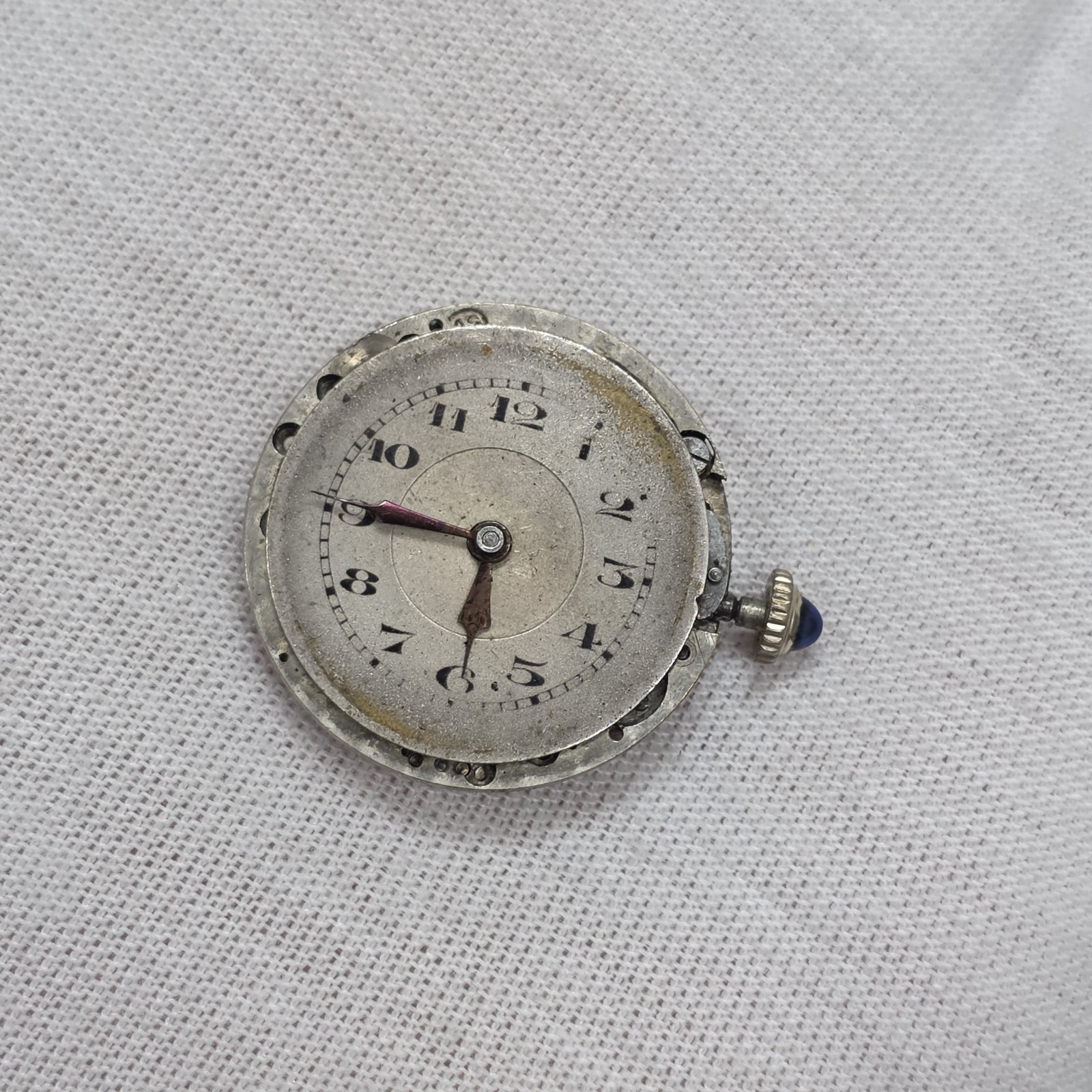 Vintage Homis Swiss 15 Jewel 3 Adj Mechanical Wind Up Good Balance