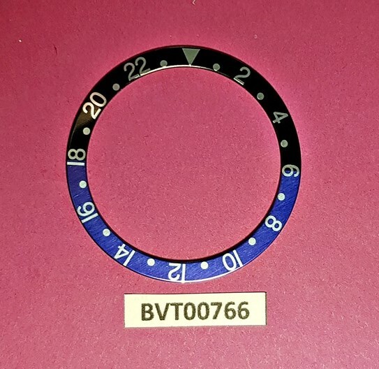 NEW SEIKO BATMAN GMT BEZEL INSERT DIVER’S 7002 6309 6306 7S26 WATCH BVT00766