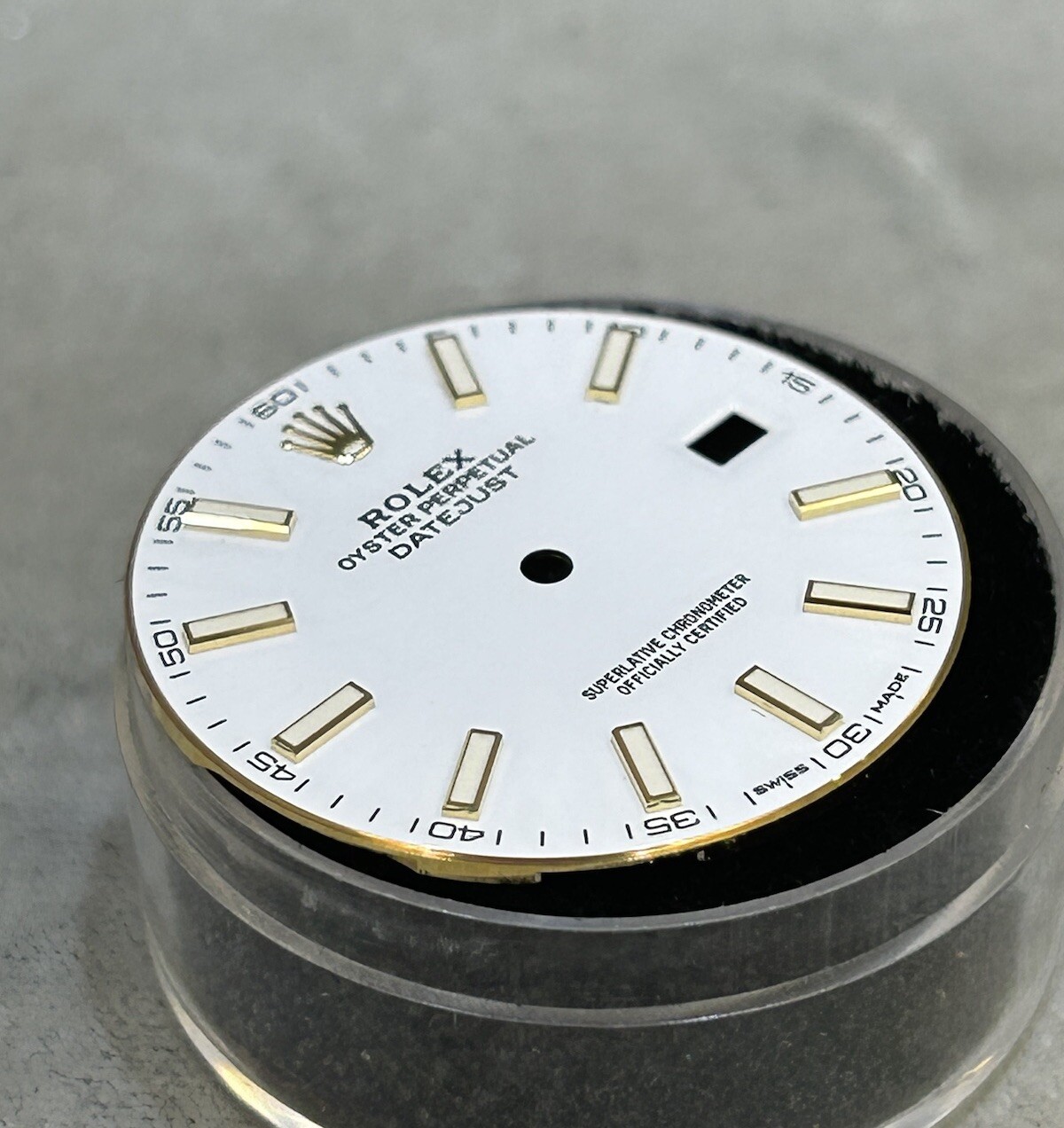 Rolex 41mm Datejust White Index Luminescent Dial For Model 126333 & 126303 MINT