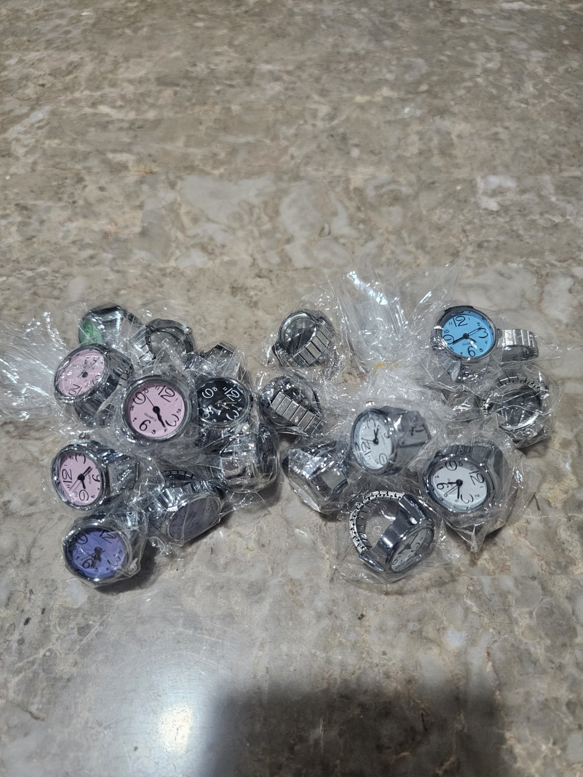 Custom Watch Rings Watch Ring Stretch Band, Multicolor Moving Style Design
