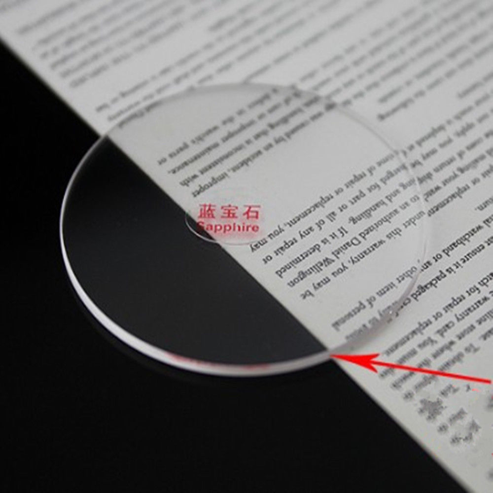 22.5-40mm 1.5mm Thick Double Domed Sapphire Watch Glass Round Watch Crystal