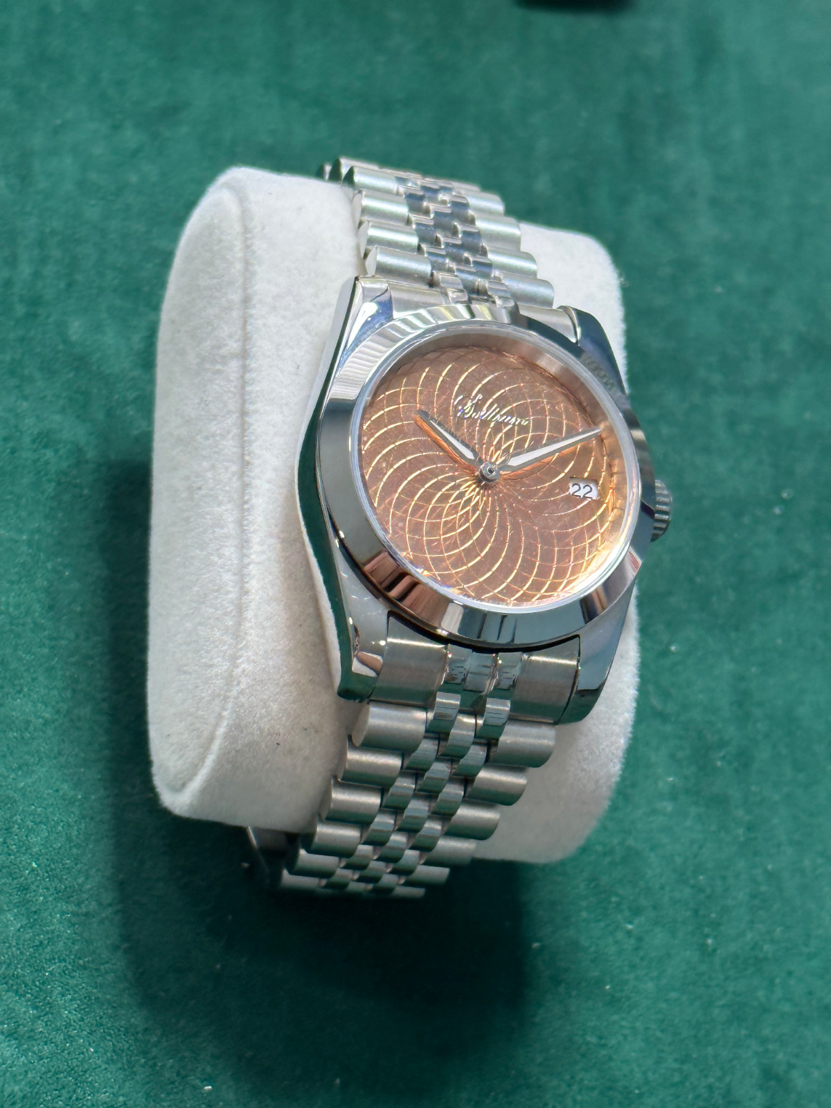 28.5mm Copper Engraved Watch Dial for NH35 NH36 or Seiko SKX007