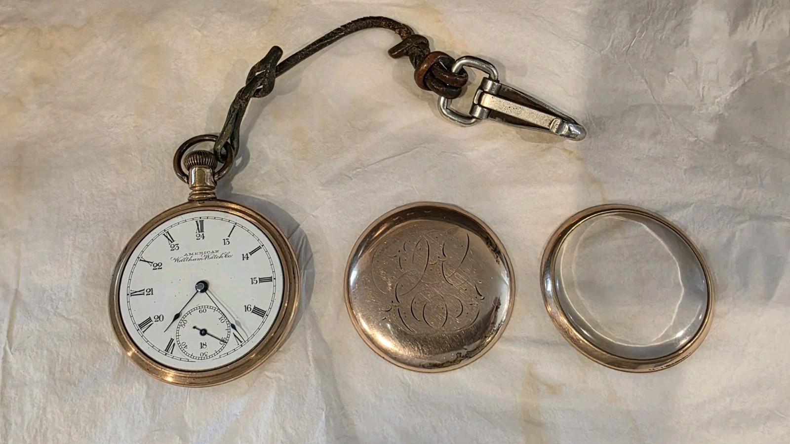 American Waltham Watch Co Grade Bond St 14S Mixed Run 7J-11J Runs Gold Filled