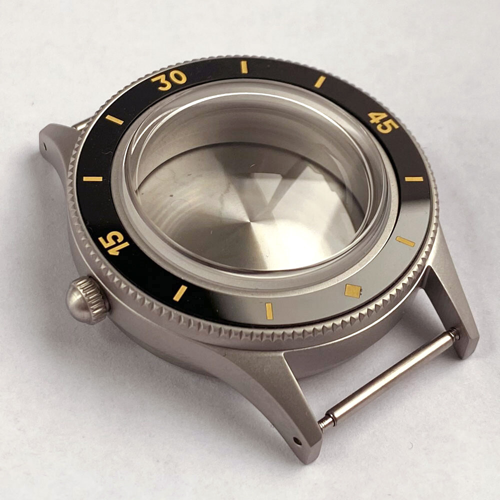 CUSN8 Solid Bronze Vintage 200M Dive Watch Case Fit NH35 Sapphire Ceramic Insert