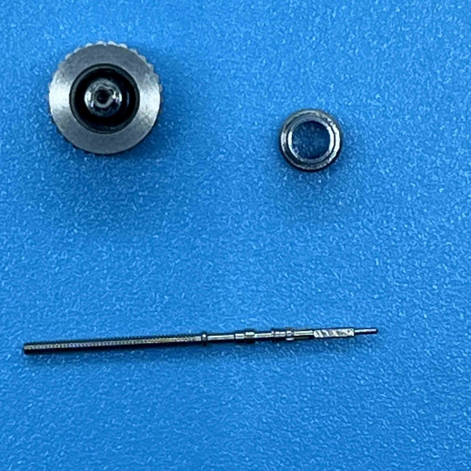 For SKX007 SKX009 Series NH35 NH35A NH36 NH36A Movement Watch Crown &Stem Silver