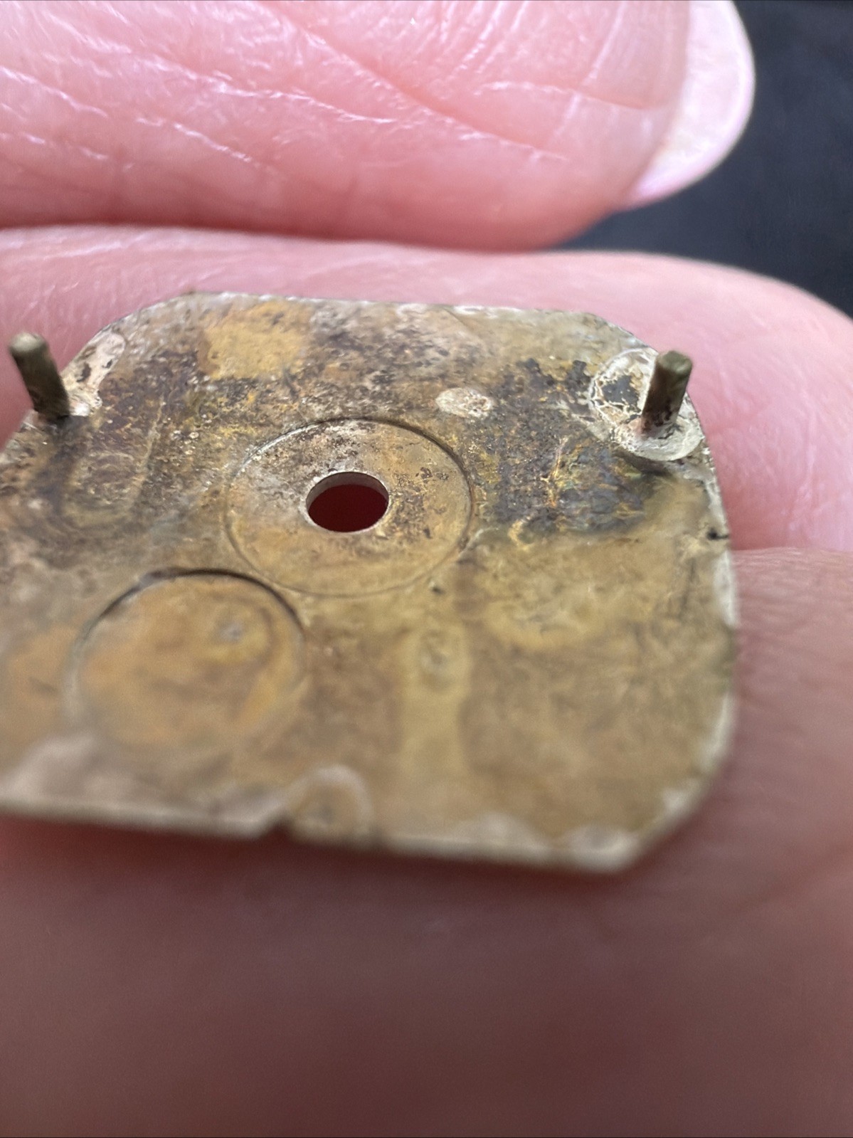 Vintage Bulova Watch Dial Face Plate Only New Other Square Small