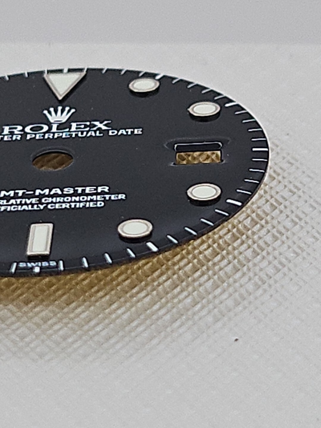 Rolex Dial GMT Master , ‘ SWISS” ,16700, 16750 , Luminous Green glow ,1998/1999