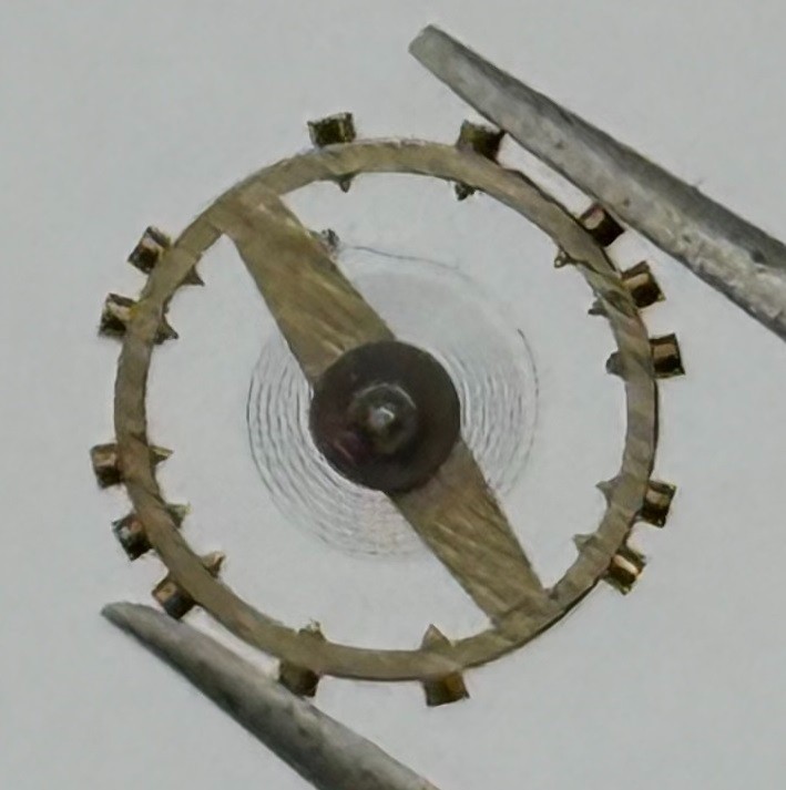 FHF 60 Balance Wheel Complete And Spring 6¾-8’’’ 200 M Watch Movement Parts NOS
