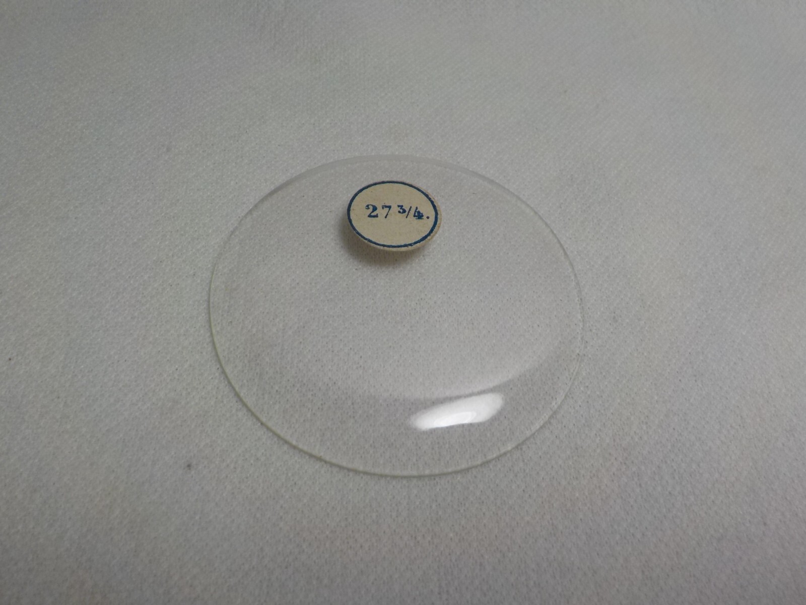 GLASS POCKET WATCH CRYSTAL WATCHMAKER SIZE 27 3/4 REPLACEMENT PART #723