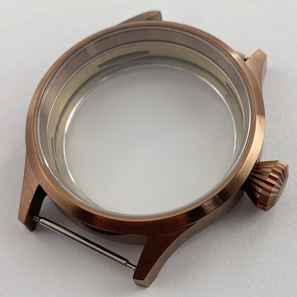 43mm Sapphire crystal watch case Fit ETA 6497/6498 seagull 3600 3620 Movement