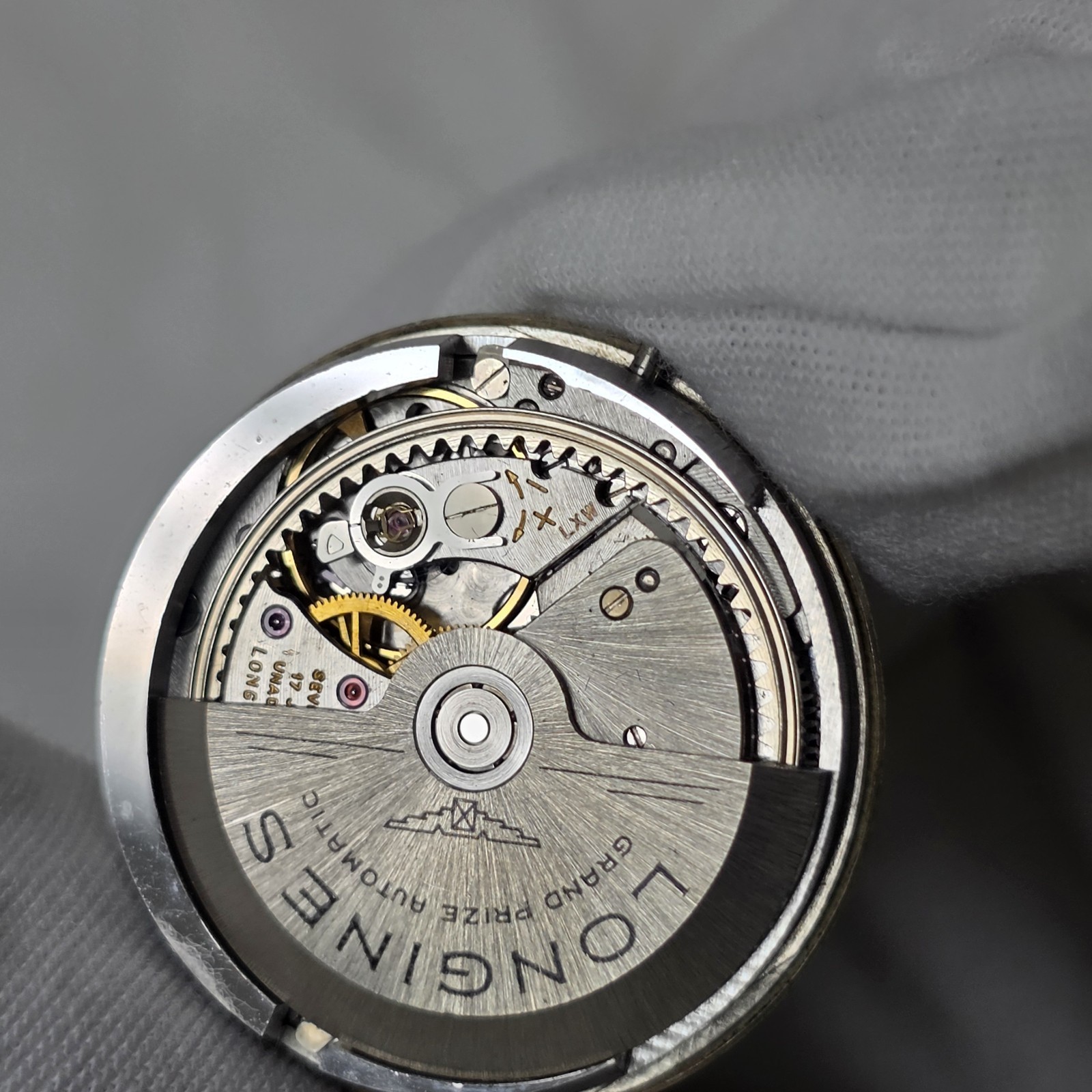 Movement Longines Cal. 345 Automatic Swiss Admiral 5 Star 17 Jewel For Parts