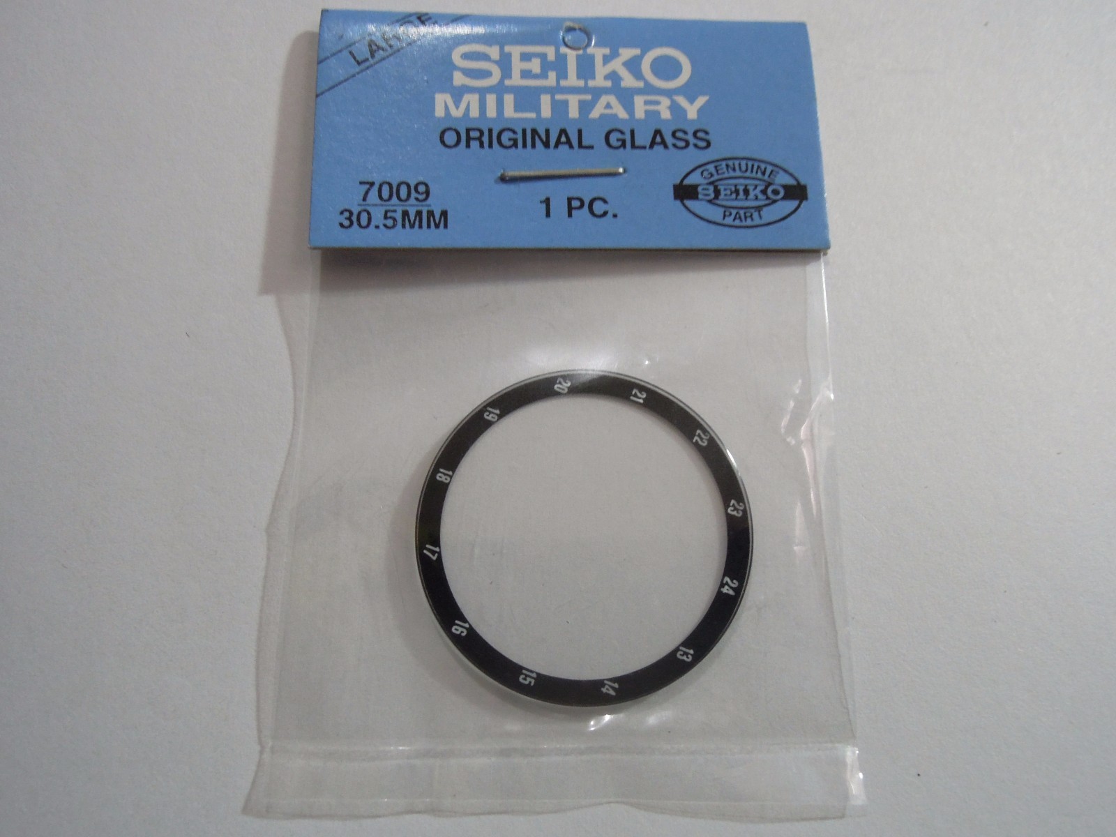 NEW MINERAL WATCH CRYSTAL 30.5mm SEIKO 7009-3160 MILITARY AUTOMATIC MEN’S WATCH