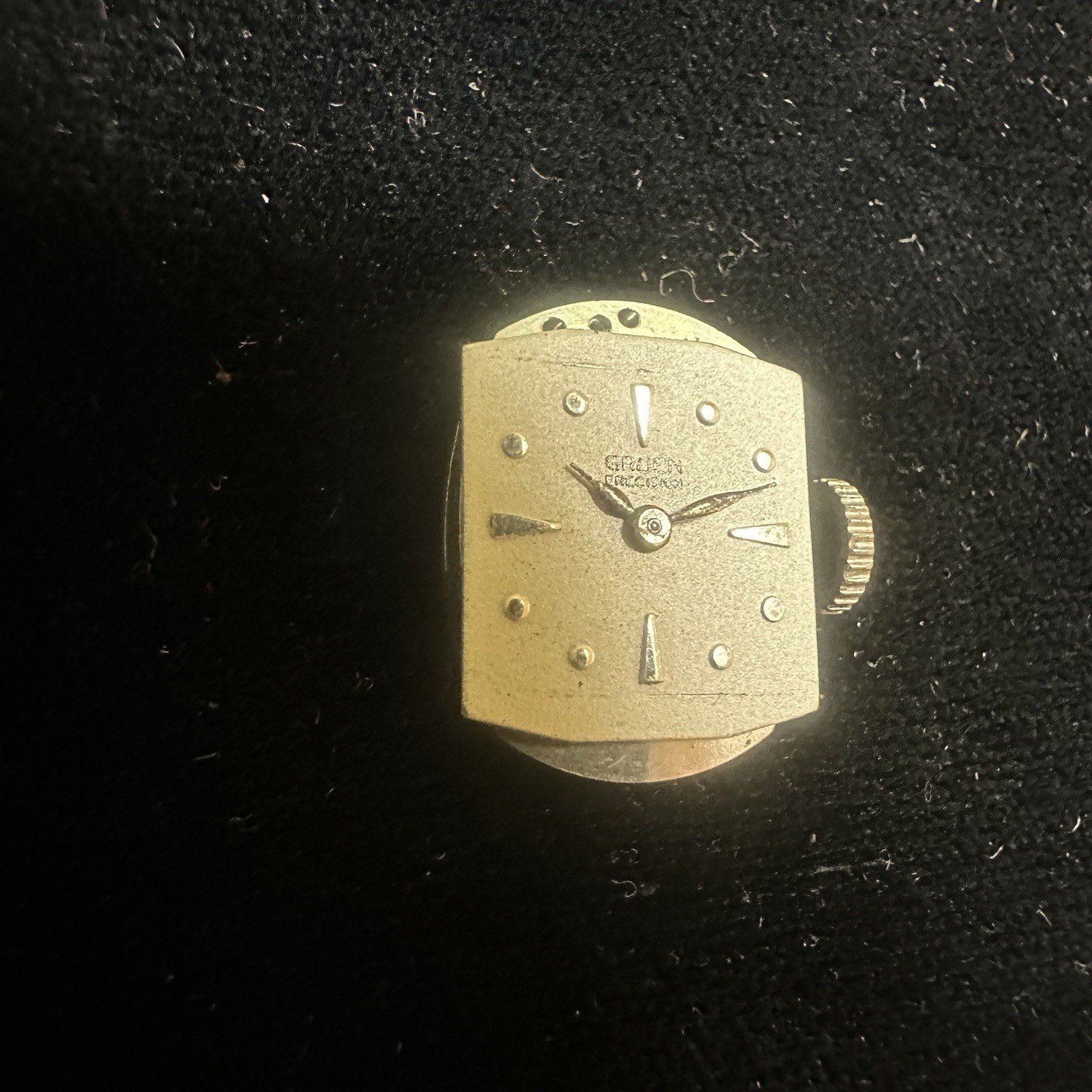 Gruen Precision 275 17j Watch Movement & Dial Parts Or Repair