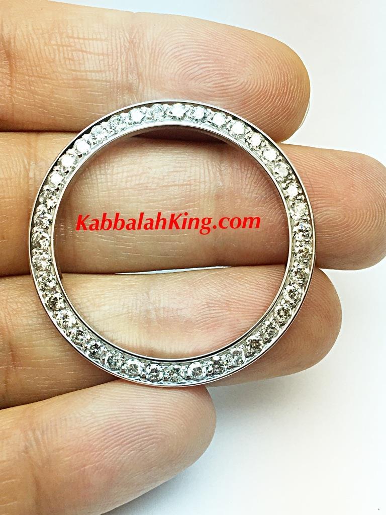 3.00ct Natural White Diamonds Stainless 36mm Rolex Diamond Aftermarket Bezel