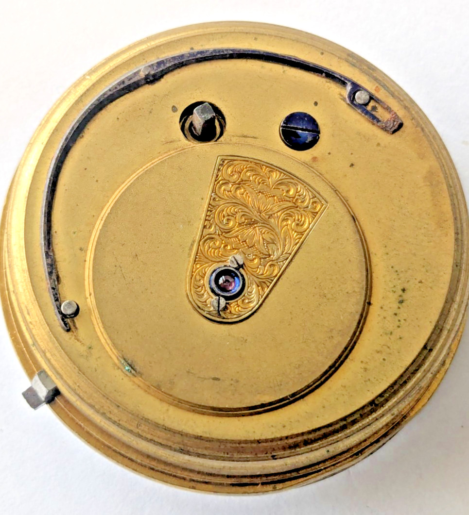 Antique T. Fattorini Skipton Pocket Watch Movement Hands Dial 45.1mm 41