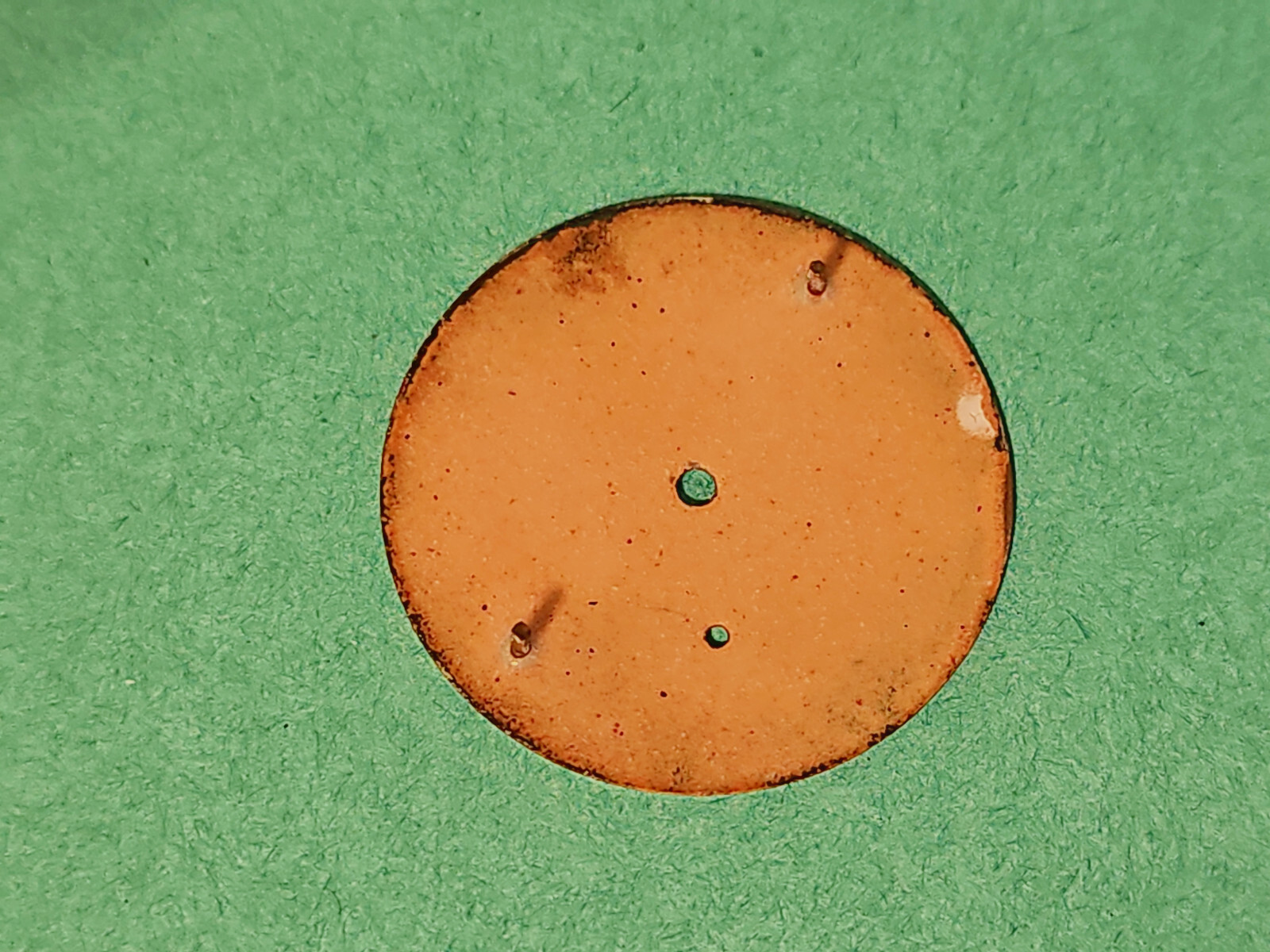 Enamel dial for Tellus antimagnetic watch, 44mm