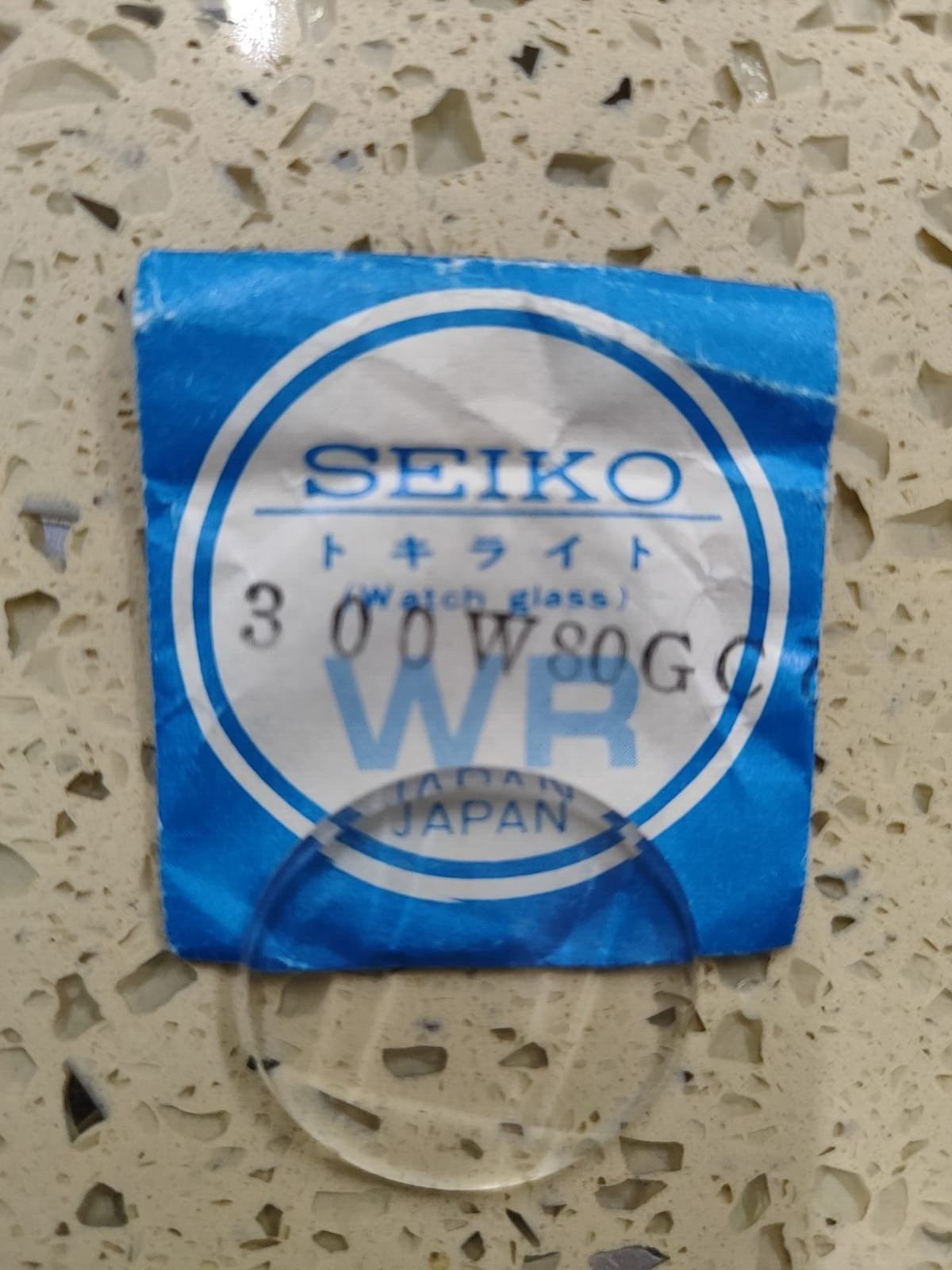 GENUINE SEIKO CRYSTAL 300W80GC SEIKO 4823 0843 3862 3863 5606 7546 6309 NOS