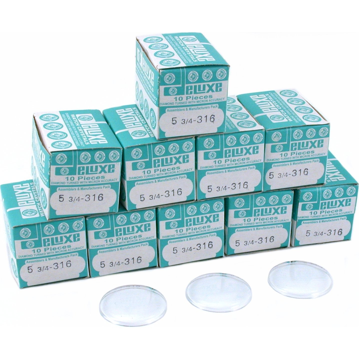 100 Plastic Watch Crystals Watchmaker Dome Parts 31.6mm