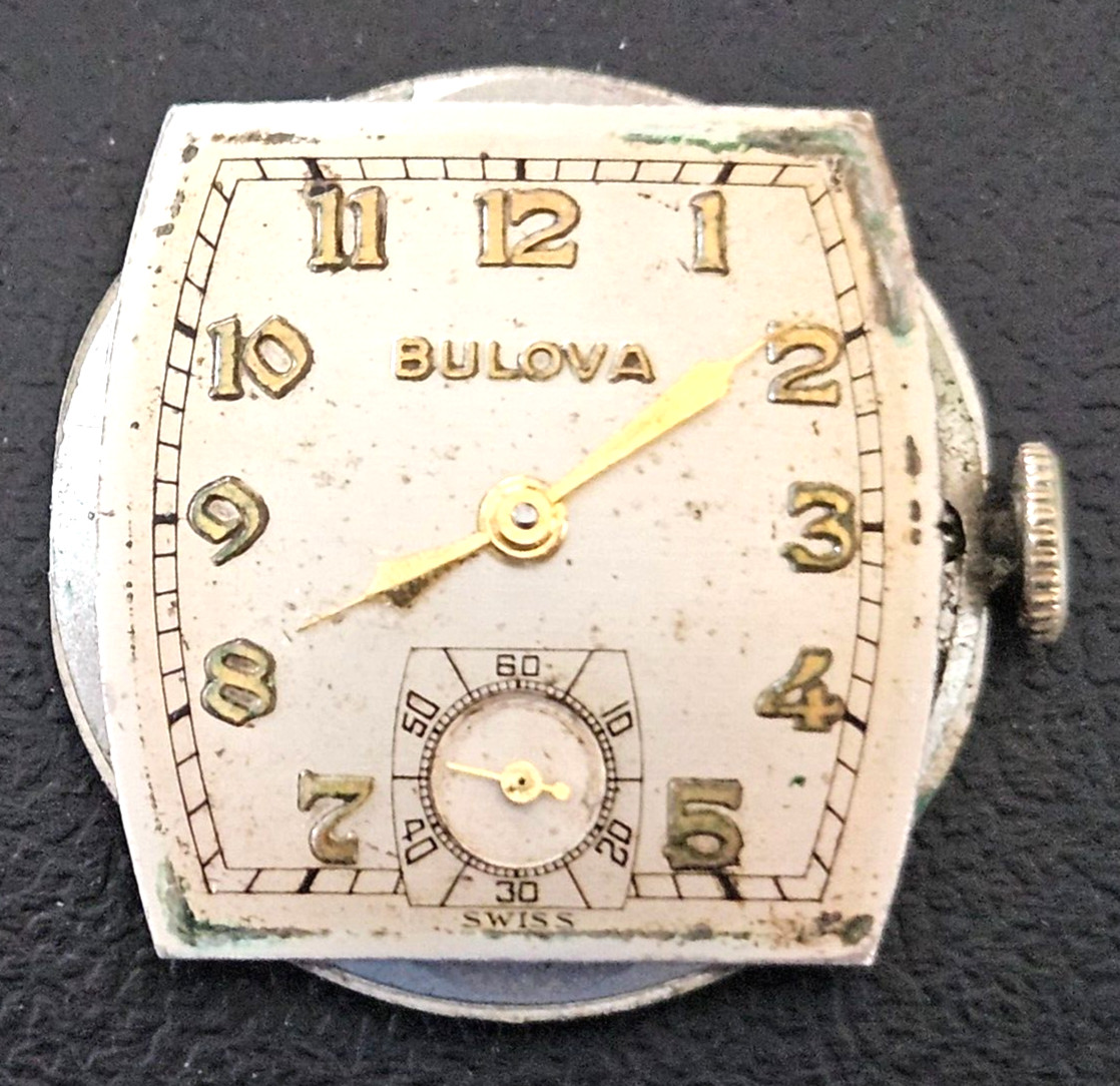 BULOVA 10BC 15J WATCH MOVEMENT (REMOVED FROM GOLD CASE/BALANCE RUNS) LOT.125
