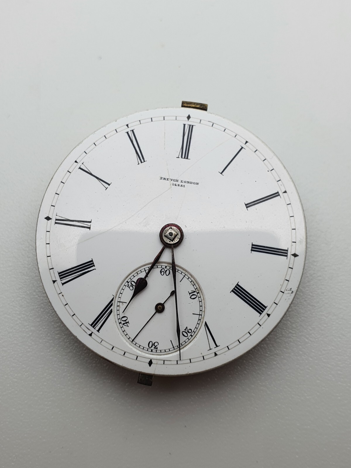 French London Pocket Watch Movement – does not work – Parts