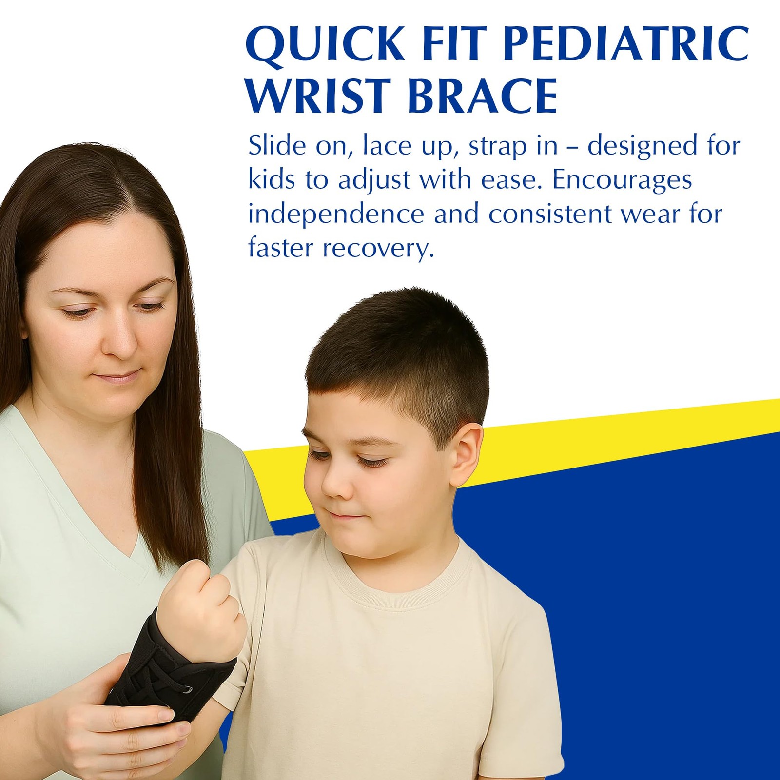 Brace Direct Kids Lace-up Wrist Brace – Carpal Tunnel, Tendonitis, Sprain