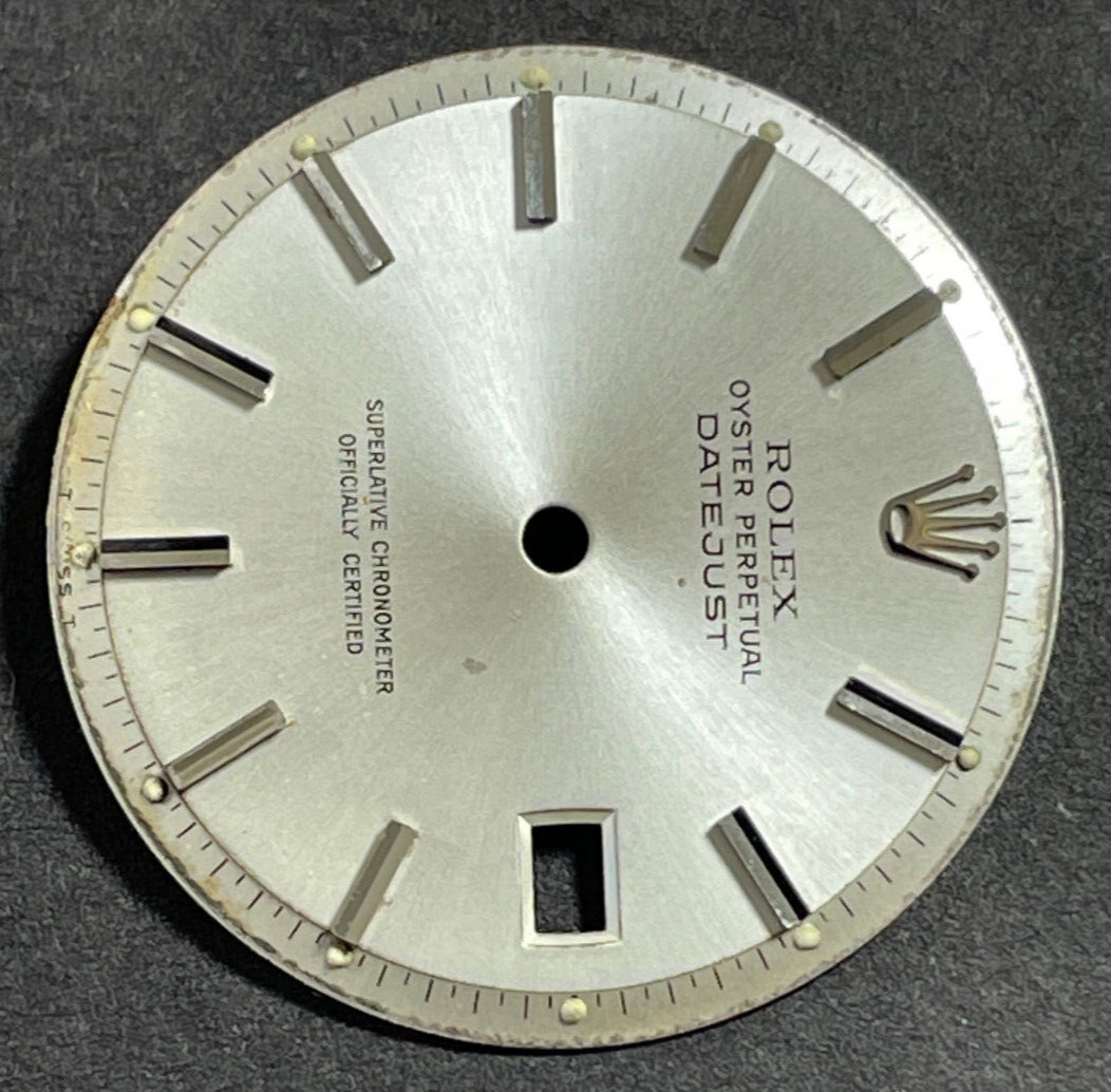 Vintage Rolex Oyster Perpertual Datejust Watch Dial For 36mm Case 1601 1603 1600