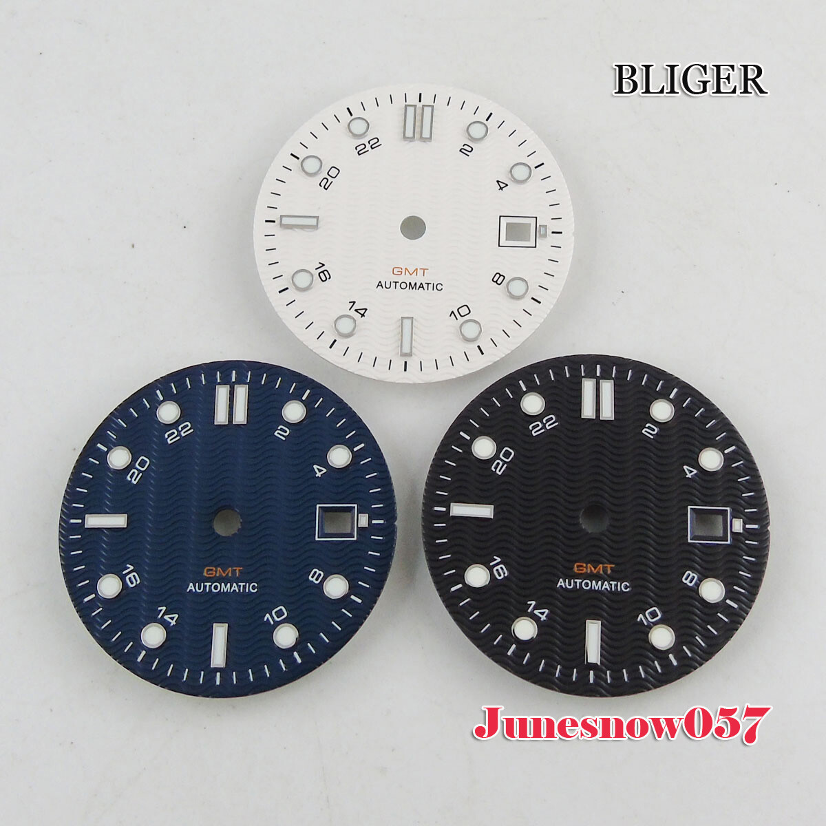 Bliger 31mm Men White/Blue/Black Watch Dial Fit NH34A MINGZHU 3804 GMT Movement