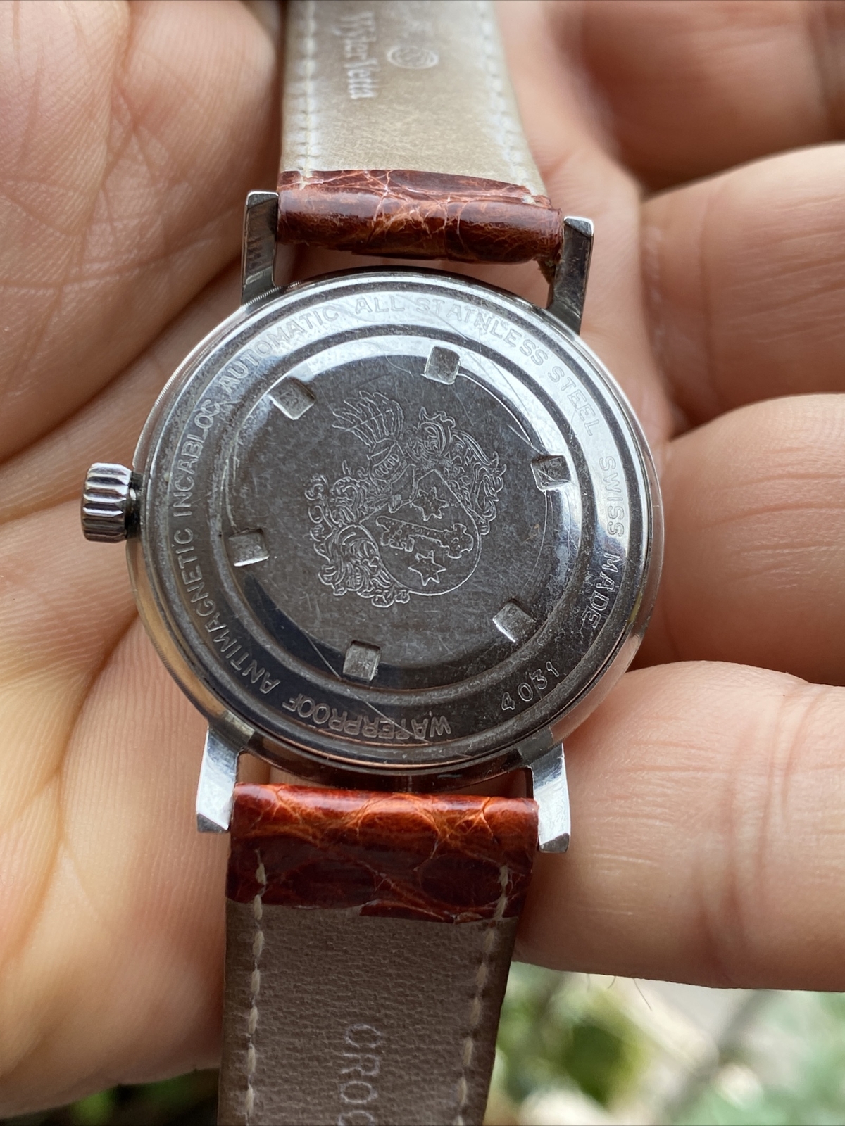 Galvin Automatic As Cal 1700 Vintage Watch Steel Swiss Made Automatic Watch