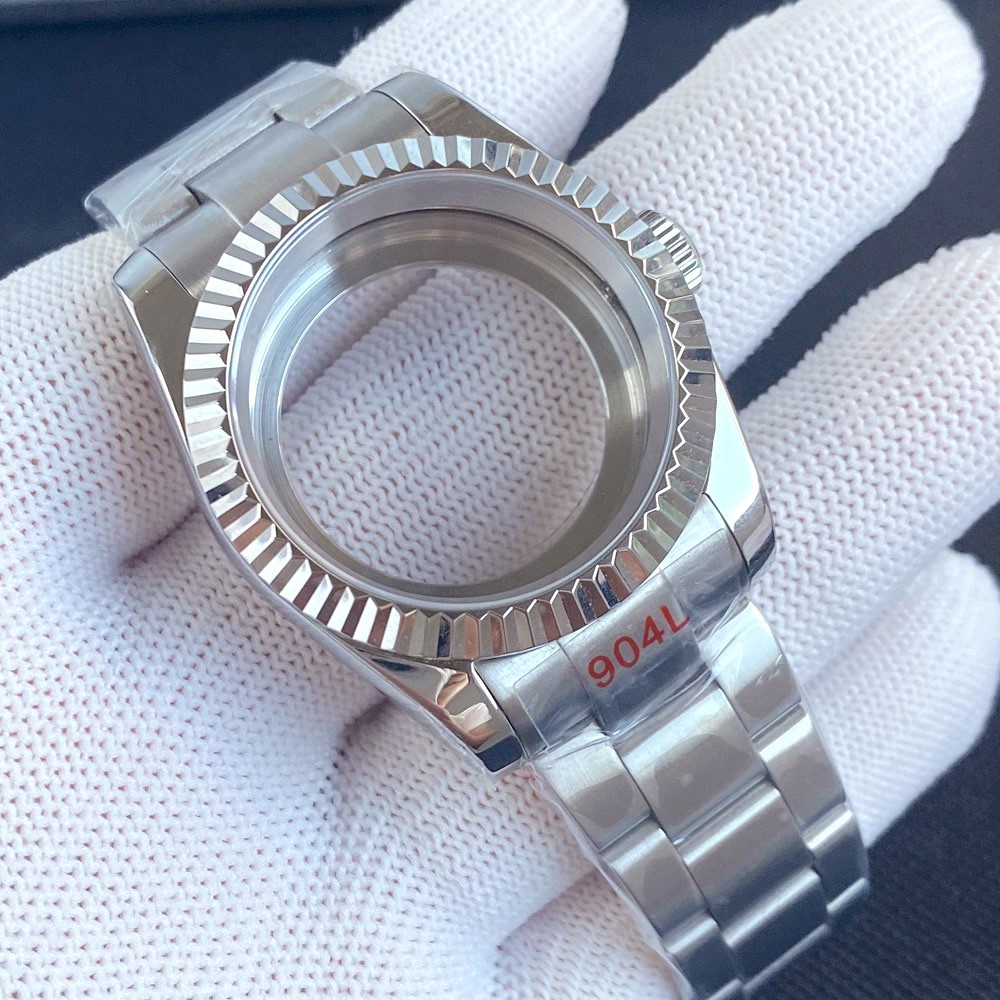 200M Dive 36mm 39mm Fluted Watch Case Sapphire Fit NH35 PT5000 Stainless Steel