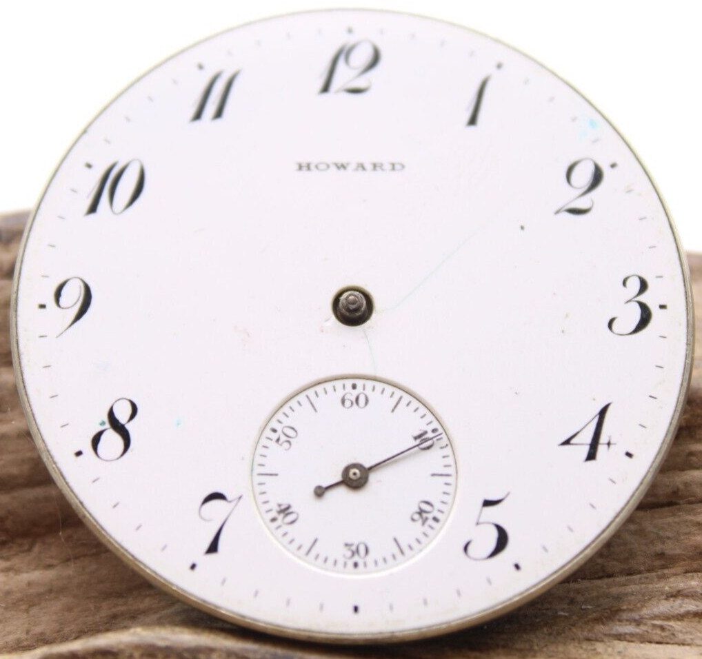 1913 HOWARD POCKET WATCH MOVEMENT 1231910 GRADE 7 SERIES 12s 17j (KF2)