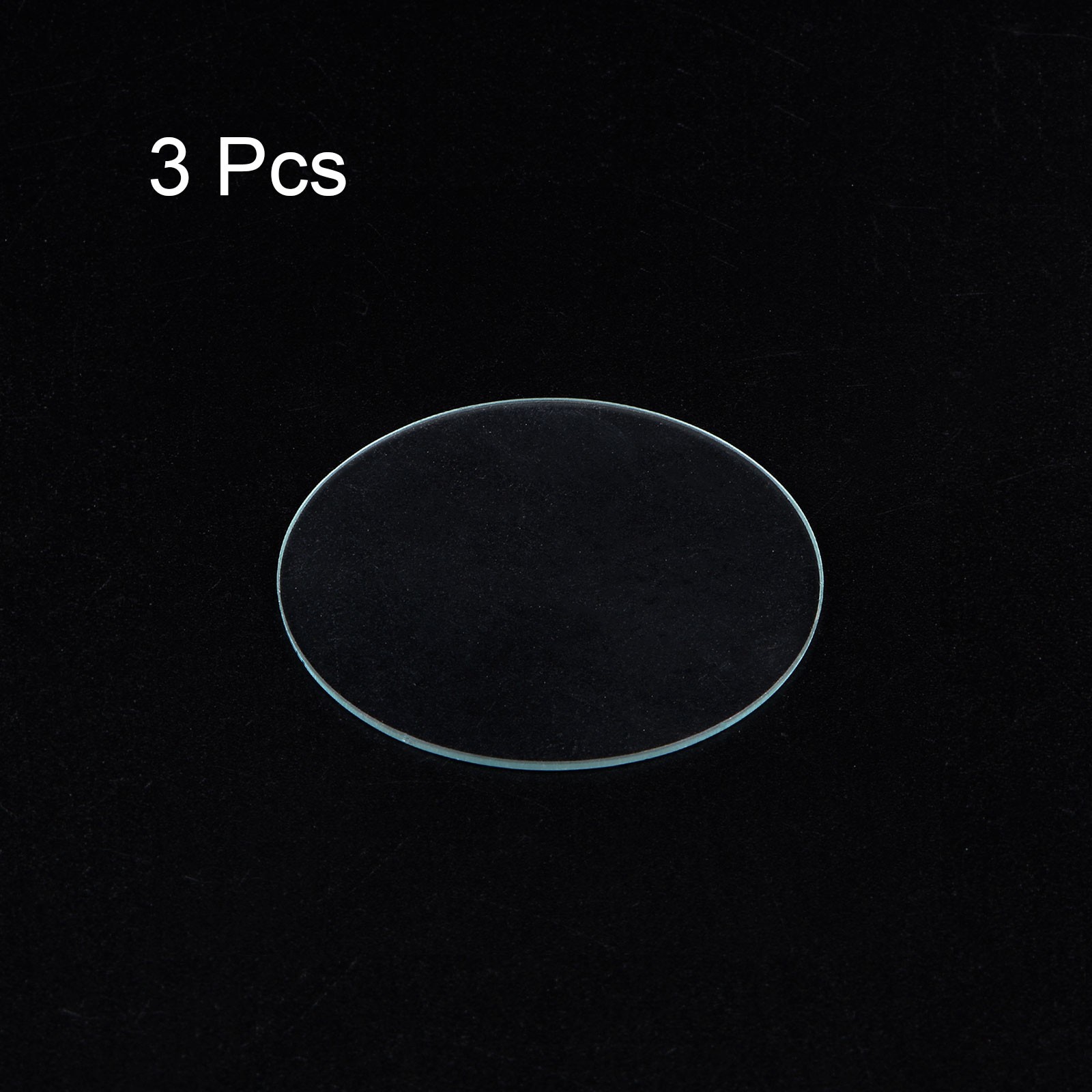 3pcs Watch Glass Crystal Lens, 38mm Dia. 1.1mm Thick Double Dome Watch Glass