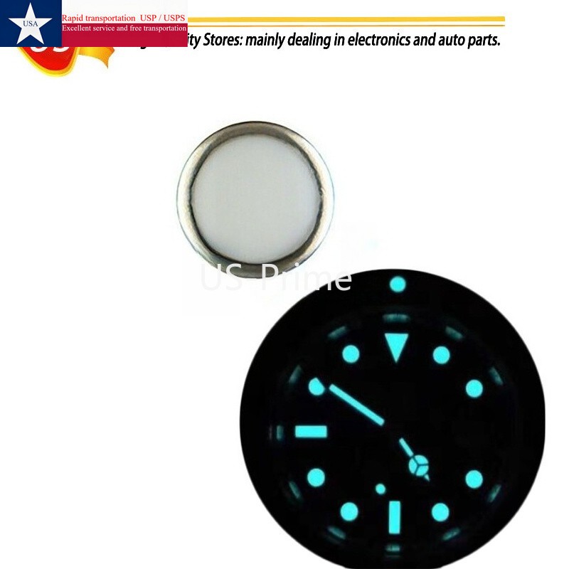 PEARL PIP DOT Fits BEZEL INSERT ROLEX SUBMARINER BLUE/ GREEN LUME 116613 116610