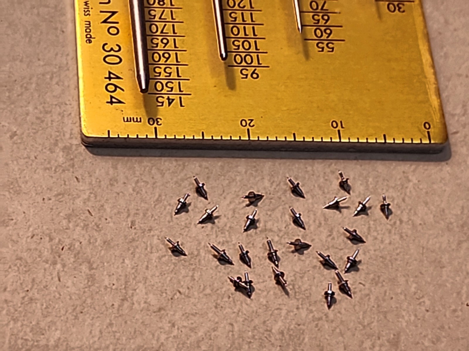 Lot Of 24 NOS Elgin 21/0 Wristwatch Balance Staffs Parts Repairs Spares