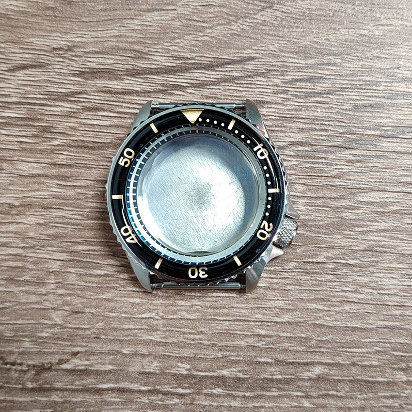 42MM 316 Steel Watch Case Resin Bezel Mineral for SKX007 for NH35/36/4R Movement