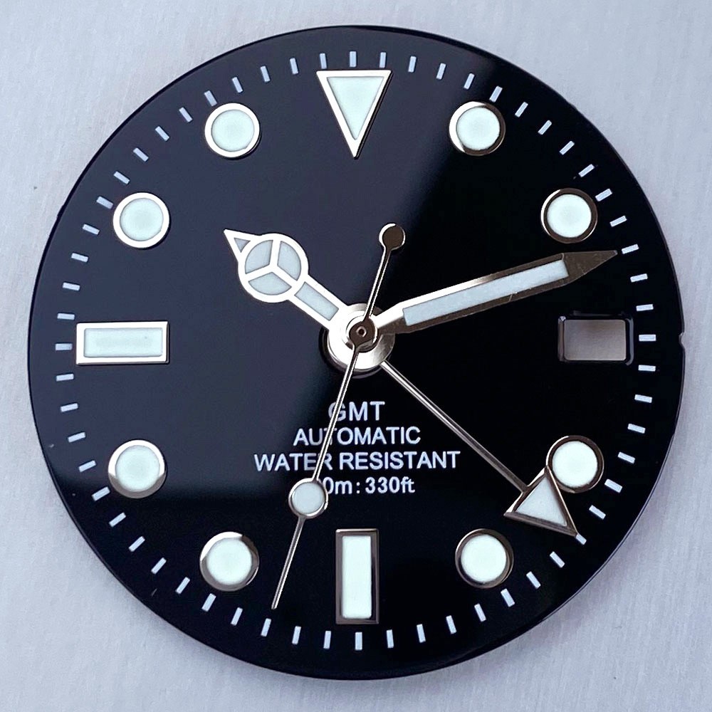 29mm Watch Dial face Fit for NH34A Luminous MOD Accessories Hands GMT Automatic