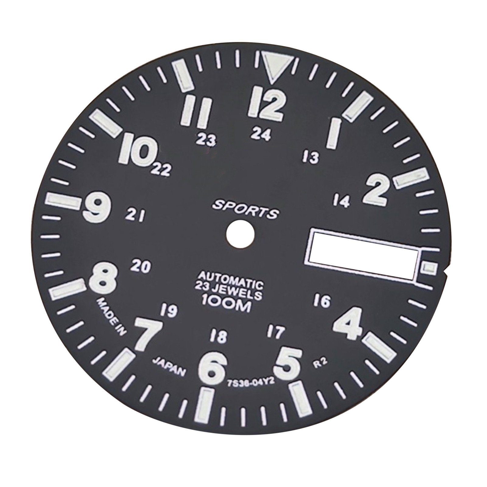 Black Copper Green Luminous Watch Dial for NH36A Automatic Mechanical Movement D
