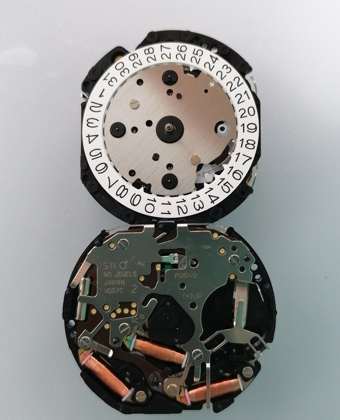 Watch Movement SII(TMI) VD57C Movement Single Calendar Date at 3H