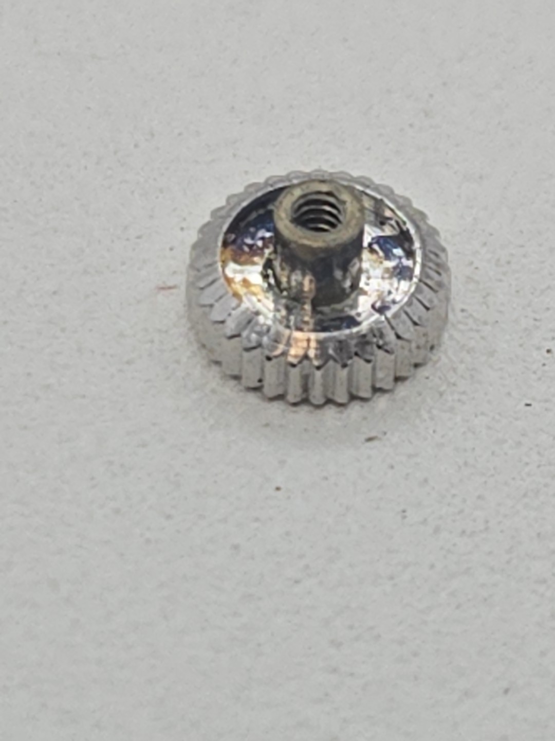 Rolex Crown 3.80mm , White Gold ,1401,1400, Cellini ,New old Stock