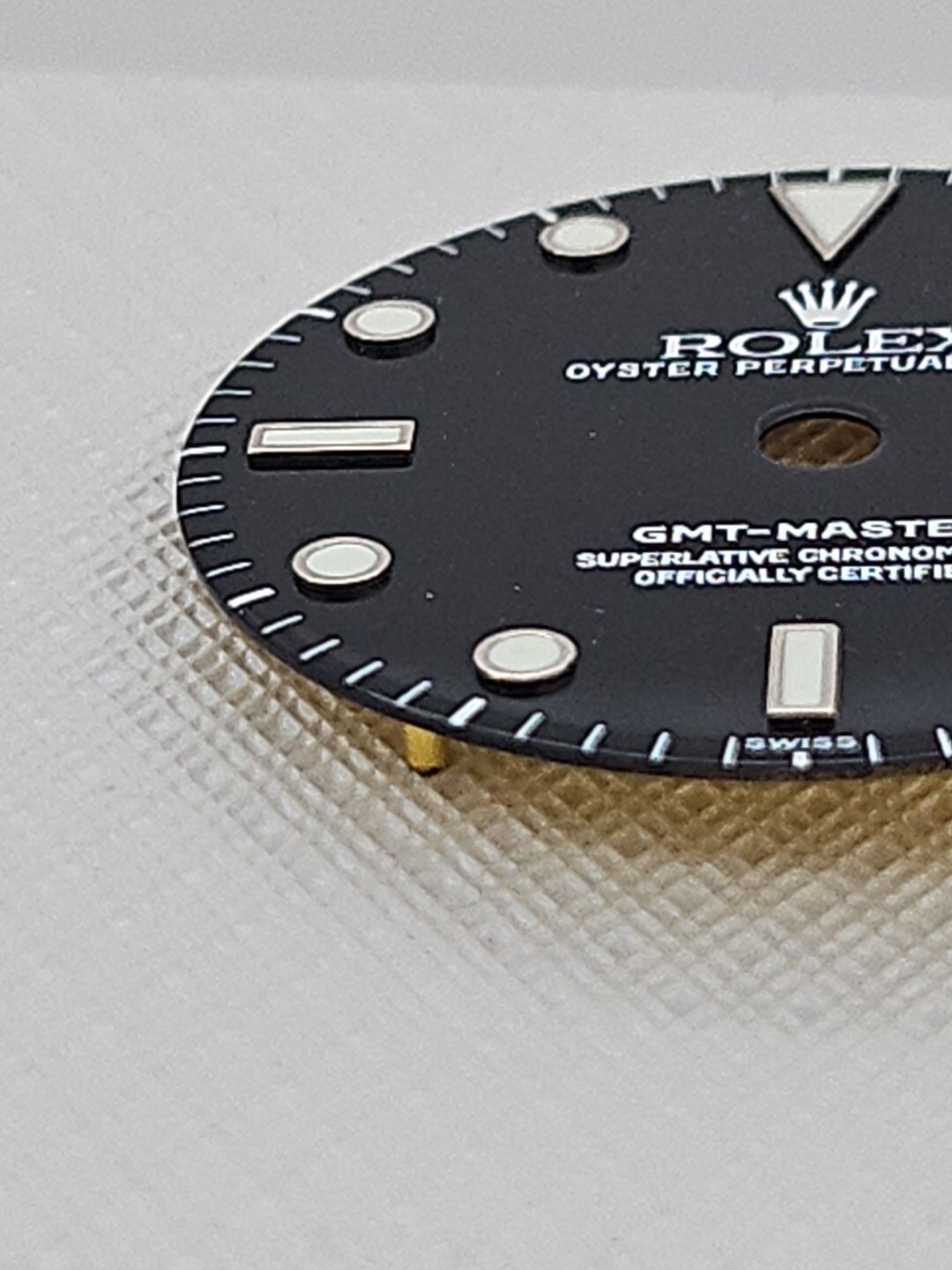 Rolex Dial GMT Master , ‘ SWISS” ,16700, 16750 , Luminous Green glow ,1998/1999