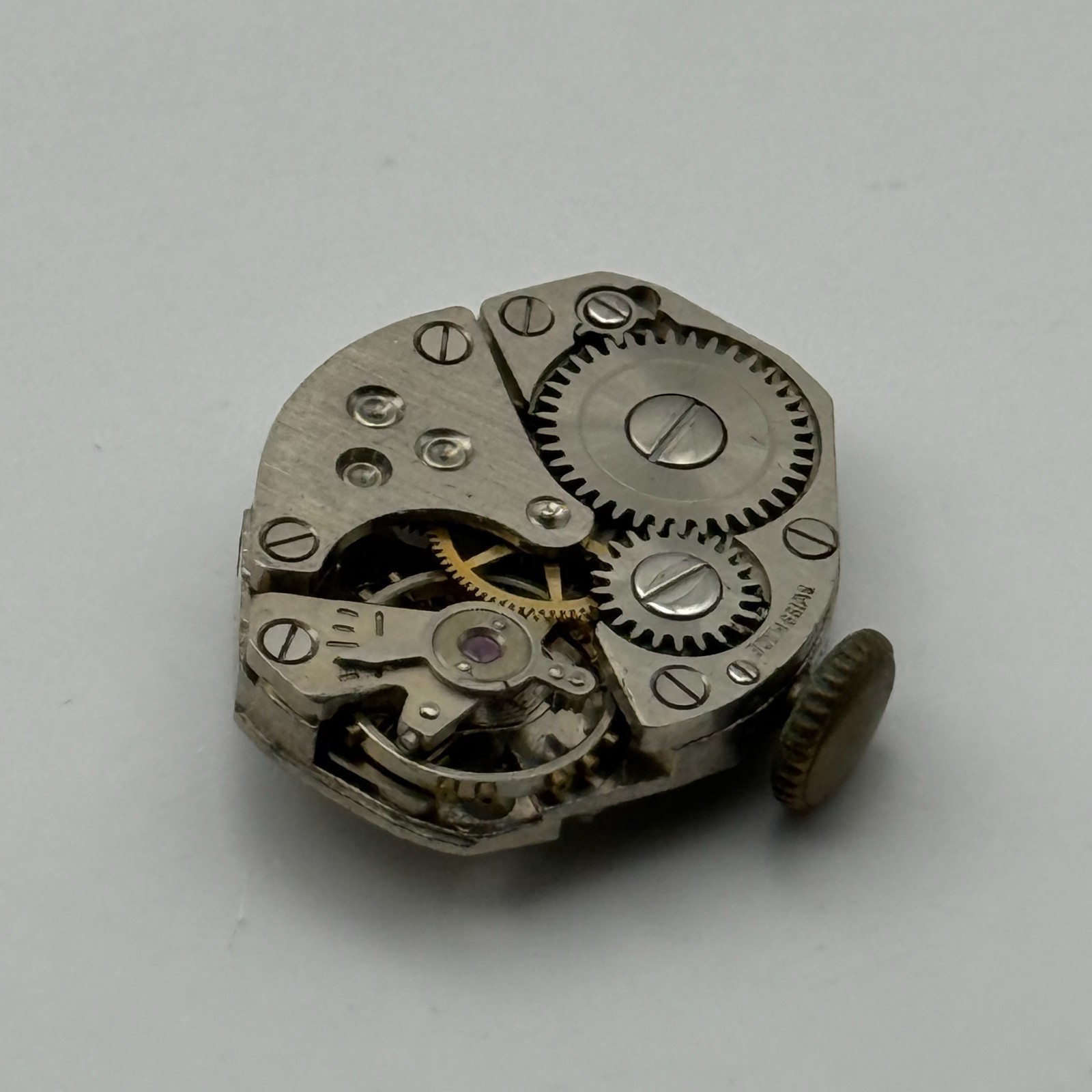 FHF 60 Watch Movement Swiss Manual Wind Vintage Parts Repair 15.3mm