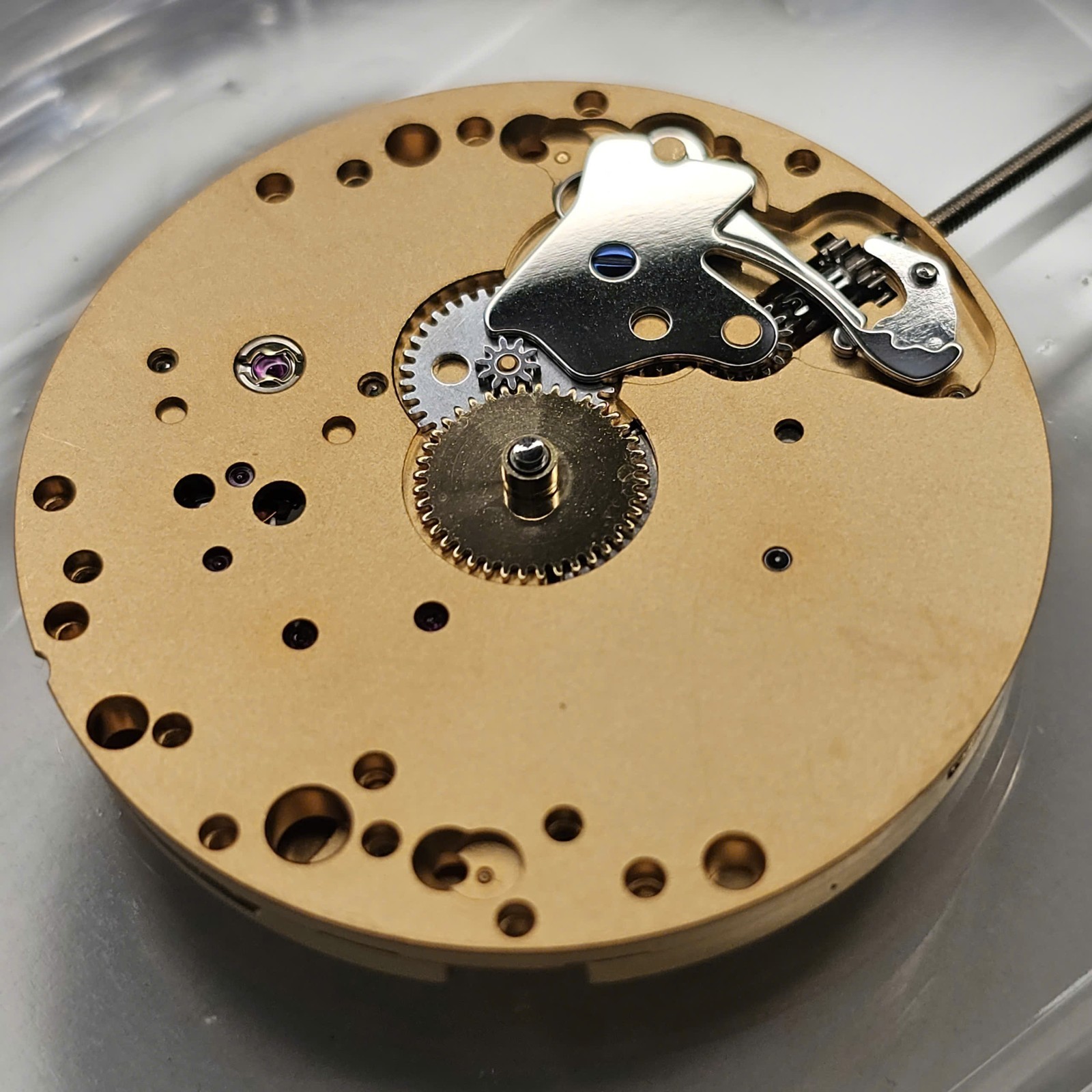 ETA Unitas 6497-1 Yellow Gold CdG Finish – Pin Balance Swan Neck Manual Movement