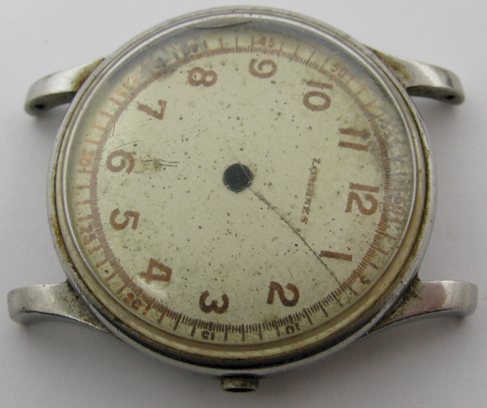 Longines Watch part complete VINTAGE case 5357 2 72 stainless steel 34.8 mm