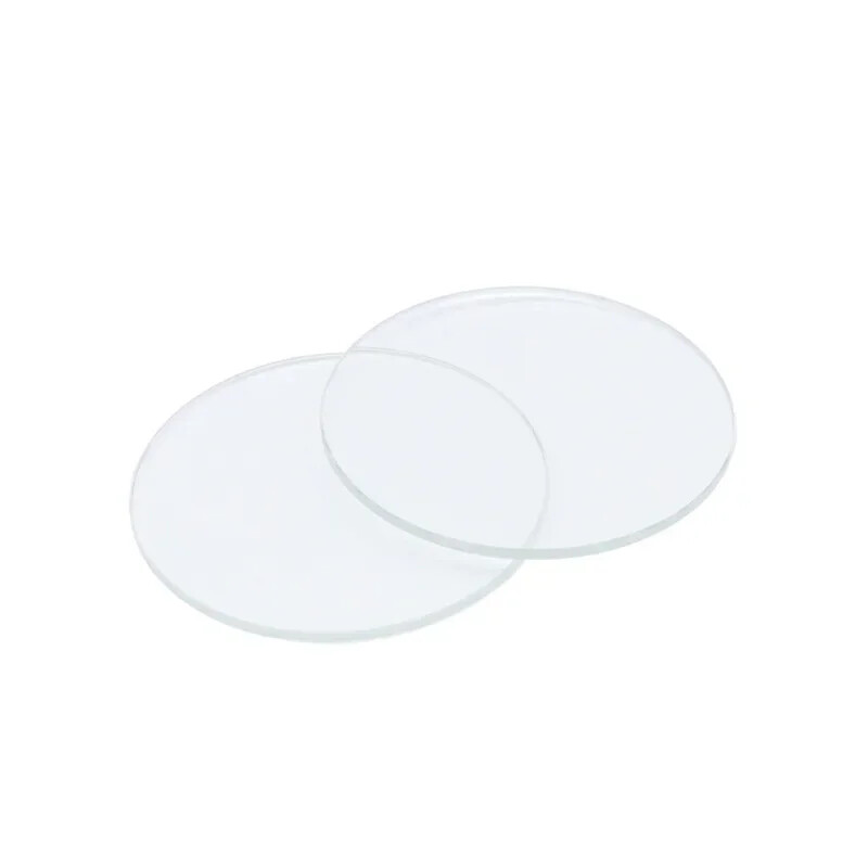 2PCS 1mm Round Watch Glass Crystal 16 to 40mm Flat Watch Lens Mirror Repair Tool