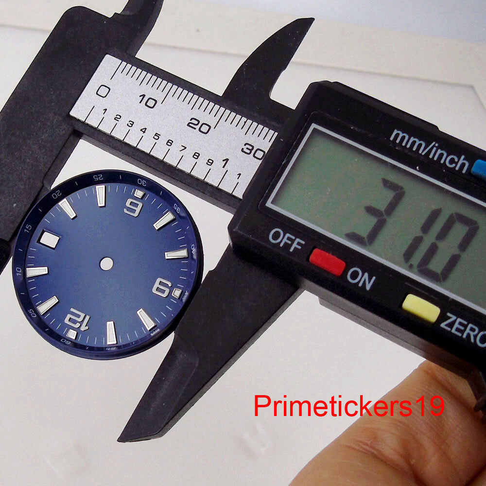 31mm*2.8mm Sterile Watch Dial Face Date Window Spare Part Fit NH35 NH36 Movement