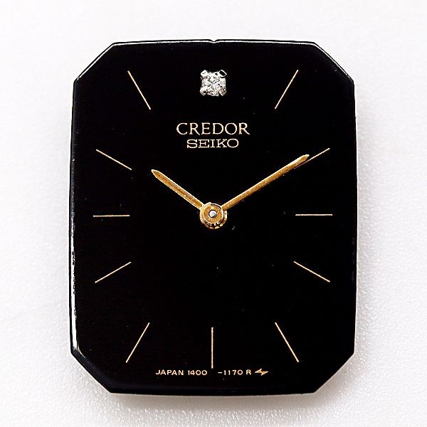 SEIKO Genuine Movement Credor Cal.14A 1PD Watch Parts Black Color For Parts