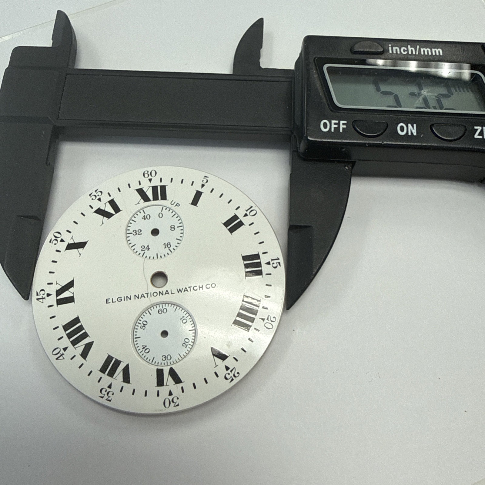 Elgin Deck Watch Marine Chronometer Up/Down Indicator 53mm Dial Not Perfect