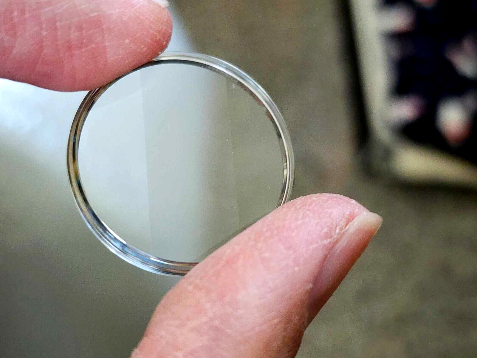 Citizen Seiko 31mm Faceted Plexiglass Crystal With Chrome Tension Ring Model 2.