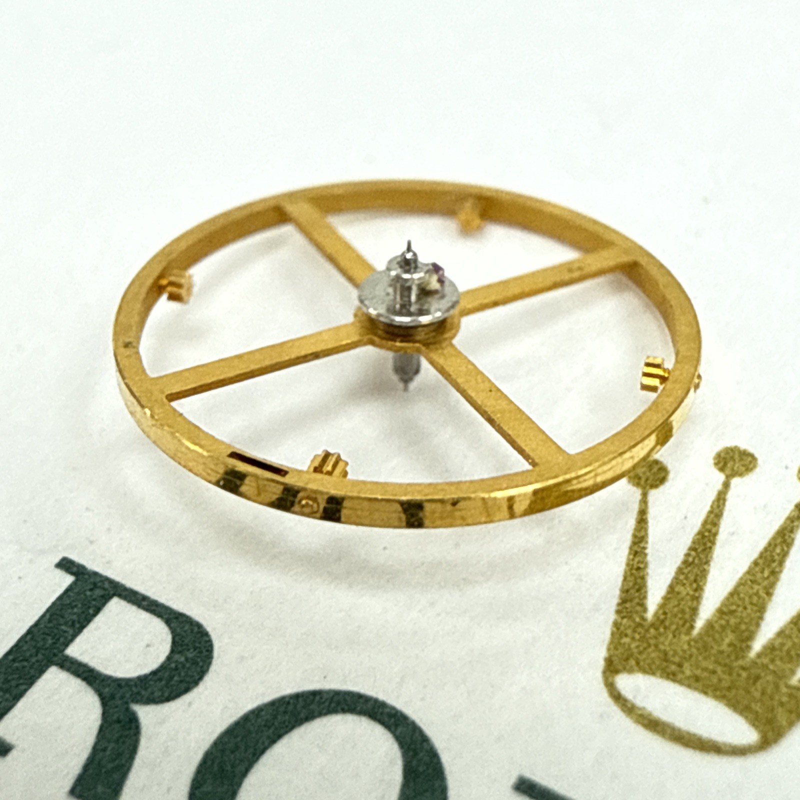 Genuine Rolex 3035 5019 Balance Wheel With Roller & Balance Staff, New Open Pack