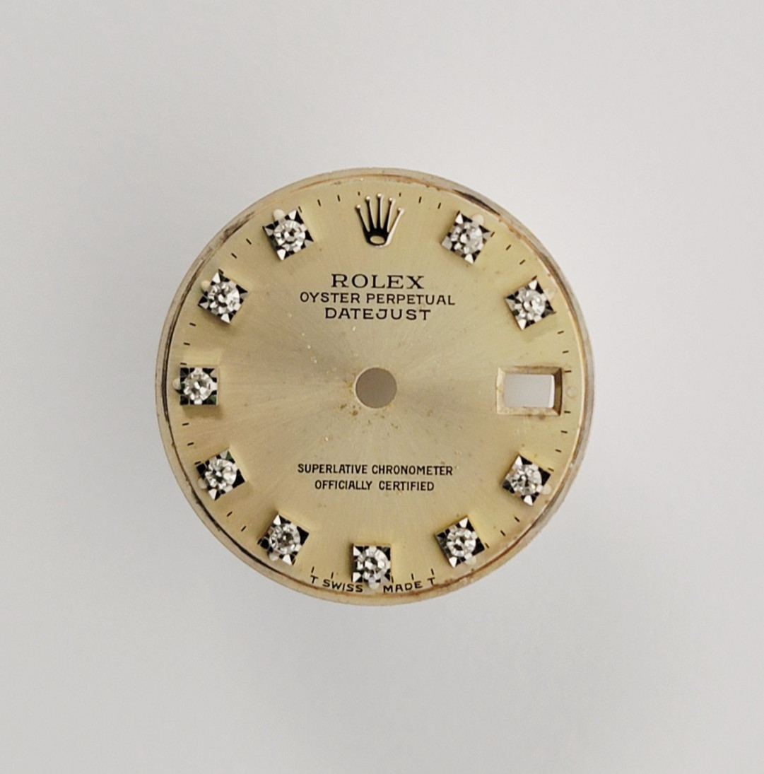 Genuine Factory Rolex Dial & Diamonds Oyster Silver 26mm Datejust 6917, 69170