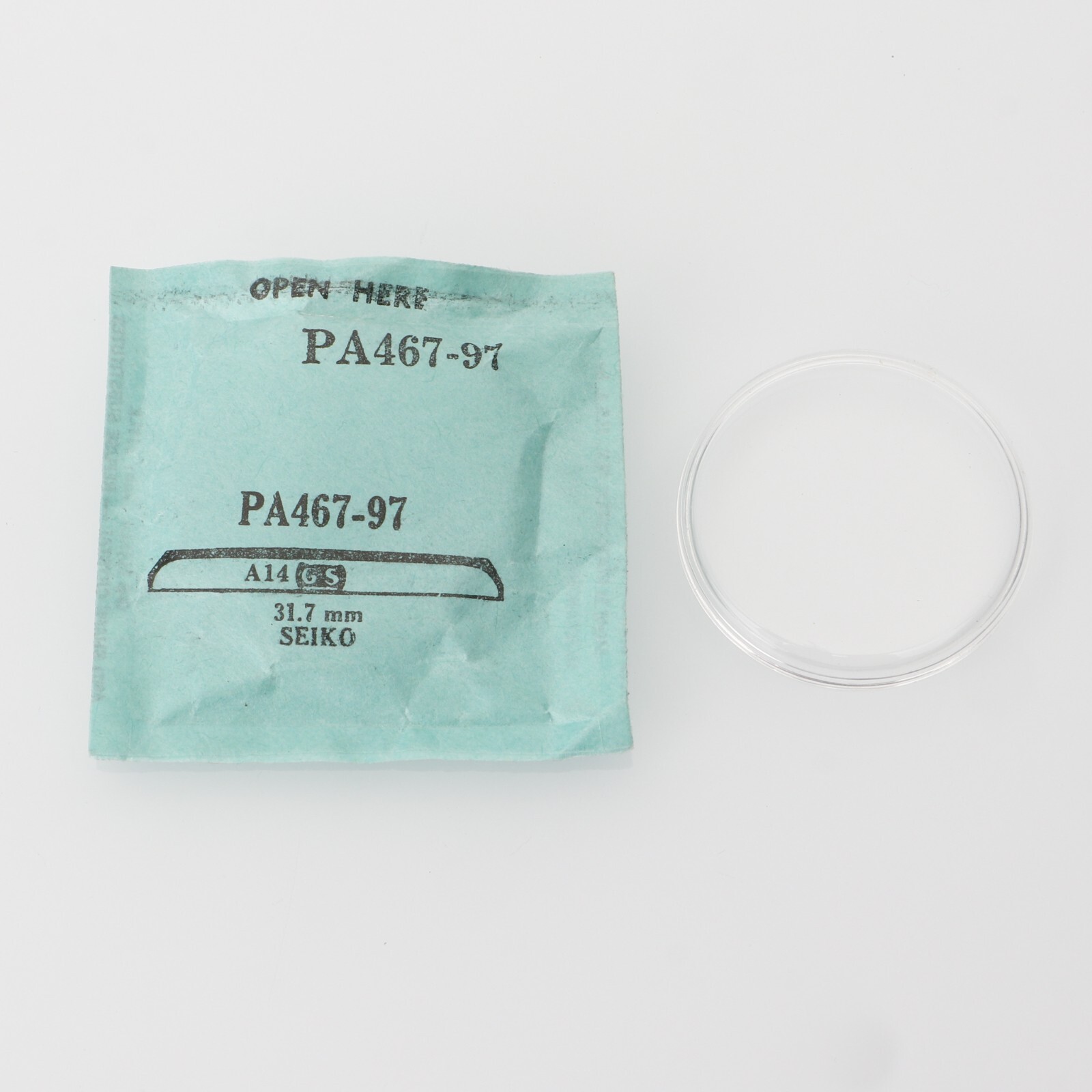G-S Acrylic Watch Crystal PA467-97 For Seiko – 31.7mm Watchmakers (PA1D8)